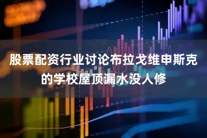 股票配资行业讨论布拉戈维申斯克的学校屋顶漏水没人修